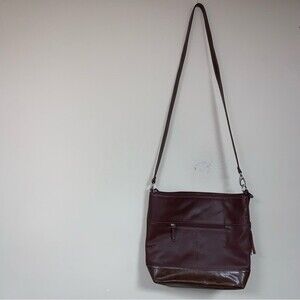 TIGNANELLO Women Brown Soft Luxurious Leather Bag Braid Crossbody Purse Shoulder